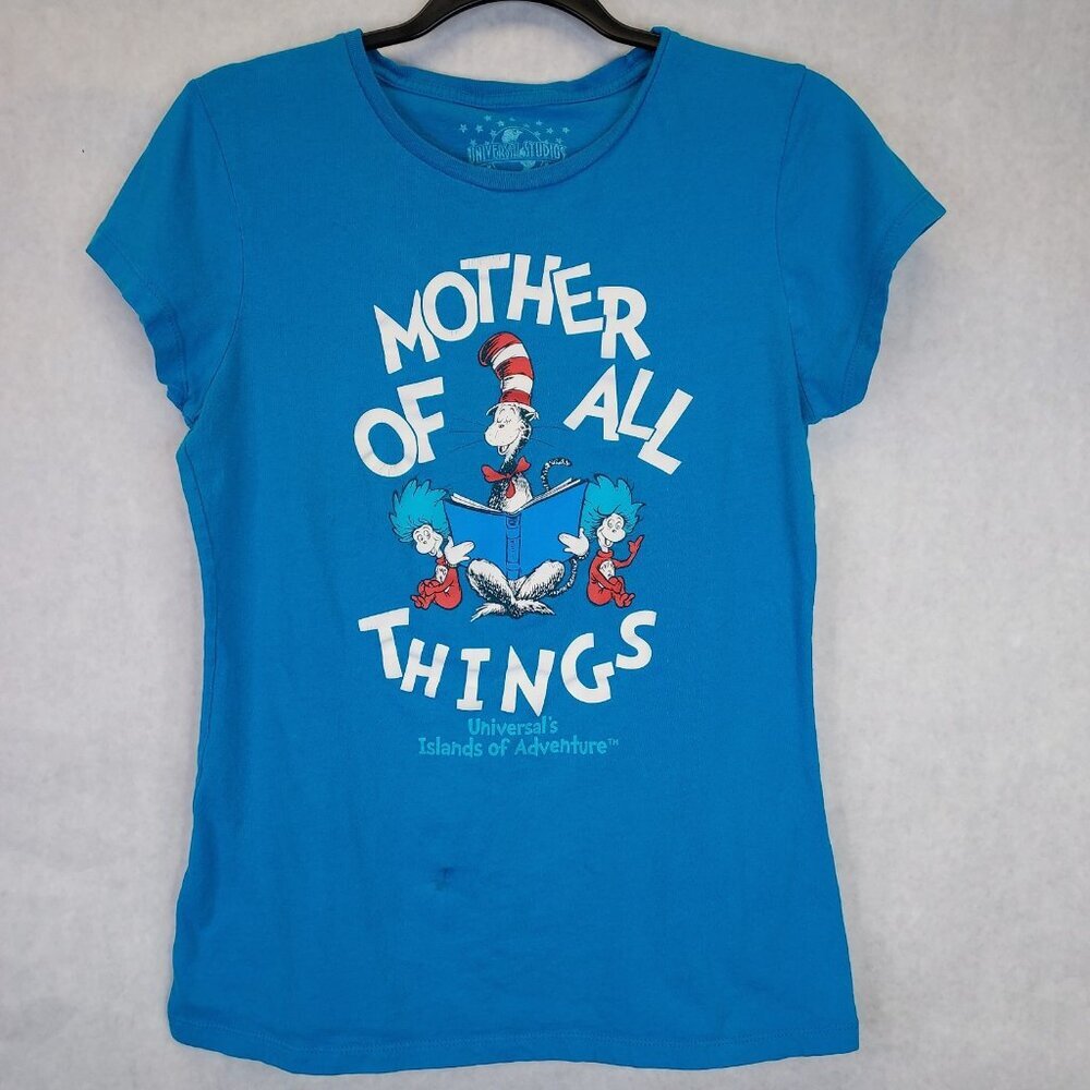 Universal Studios T-Shirt Women's XL Dr. Seuss "Mother of All Things" Cat in Hat